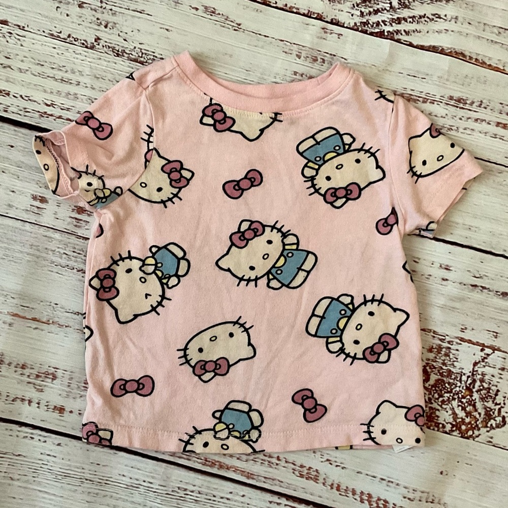 Old Navy Hello Kitty Light Pink Short Sleeve Tee. Size 12-18 Months.